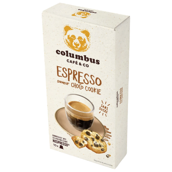 Кафе капсули Columbus Espresso Choco Cookie за Nespresso Original, 10 бр., 100% Арабика