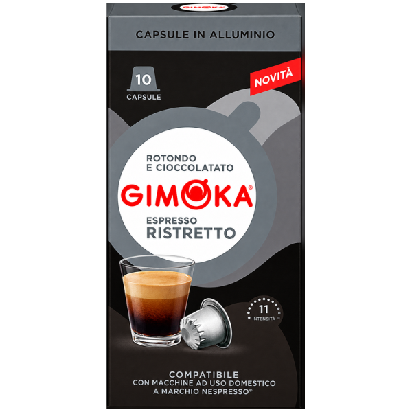 Кафе капсули Gimoka Ristretto за Nespresso Original, 10 бр., Арабика и Робуста