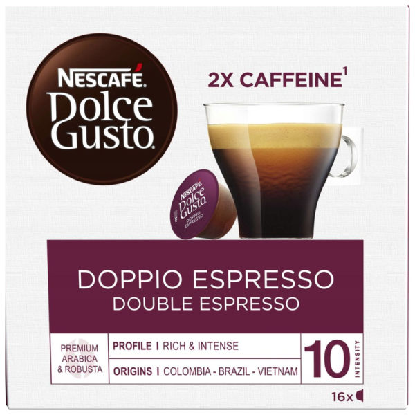 Кафе капсули NESCAFÉ Dolce Gusto Doppio Espresso, 16 бр.