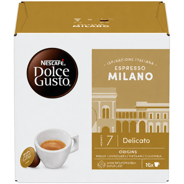Кафе капсули Nescafe Dolce Gusto Espresso Milano, кутия 16 бр., интензитет 7