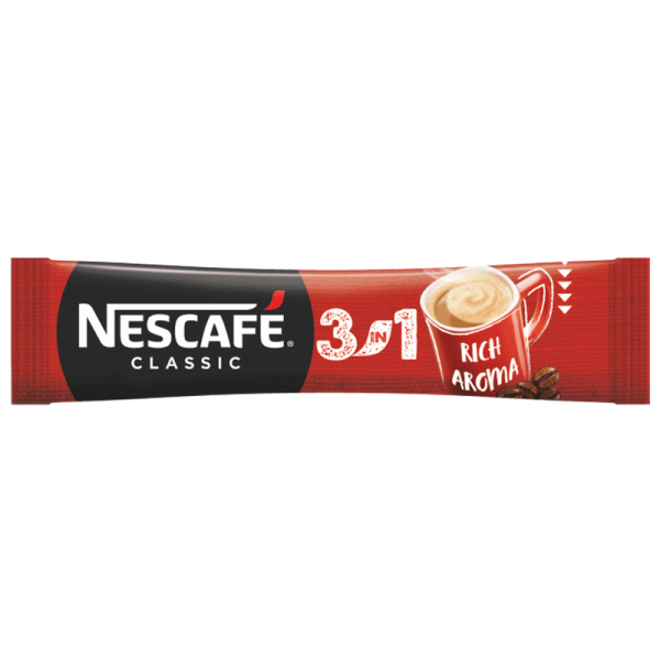 NESCAFÉ 3in1 Rich Aroma, един стик – лице на опаковката