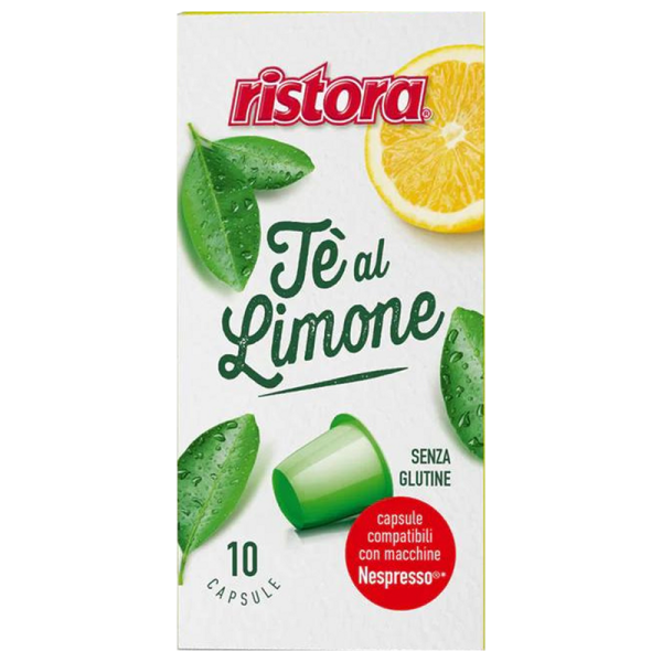 Ristora Tè al Limone – чай с лимон, 10 капсули за Nespresso Original, фронтална опаковка
