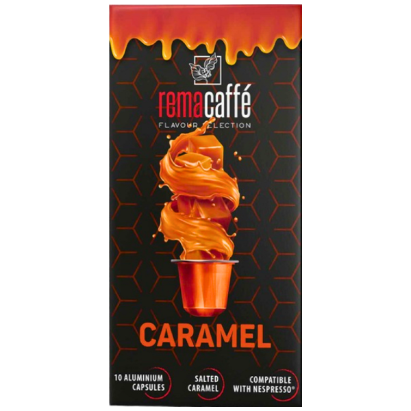 Кутия REMACAFFÉ Caramel Salted Caramel с 10 капсули за Nespresso Original