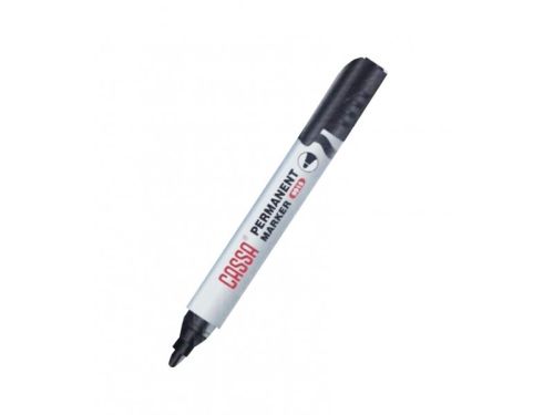 Перманентен маркер с объл връх, черен