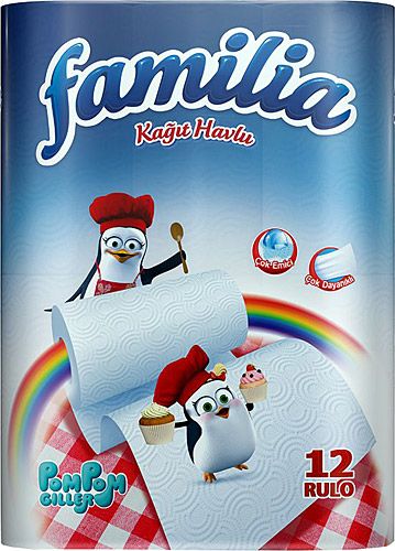 Кухненска хартия Familia, 12 ролки