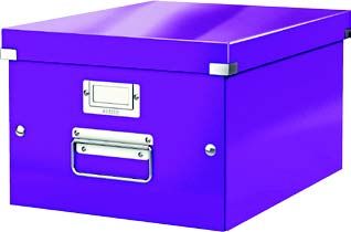 АРХИВНА КУТИЯ LEITZ WOW CLICK & STORE А4 ЛИЛАВ