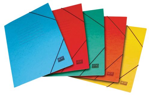 ПАПКА С ЛАСТИК 3 КАПАКА А4 SKAG КАРТОН СИН