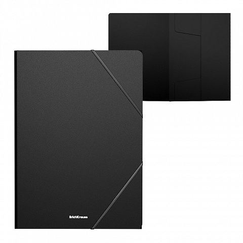 ПАПКА PVC С ЛАСТИК А4 ERICH KRAUSE 246/320ММ ЧРН