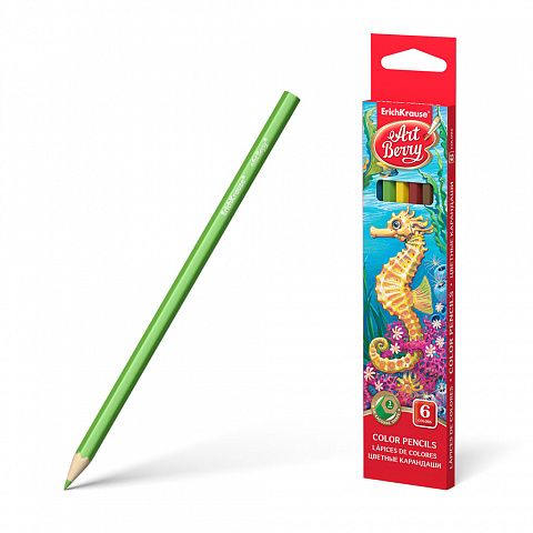 МОЛИВИ ЦВЕТНИ ART BERRY 6 ЦВЯТА