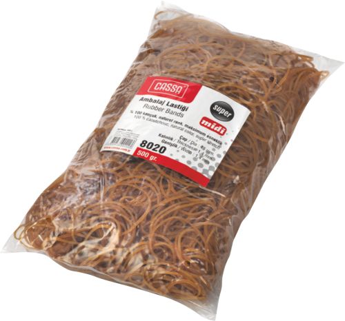 ЛАСТИЦИ 100 % КАУЧУК 48ММ/1.4ММ 500ГР КАФЯВИ