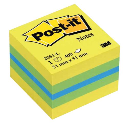 КУБ САМОЗАЛЕПВАЩ 3М POST IT 2051-L 51/51 ЛИМОН