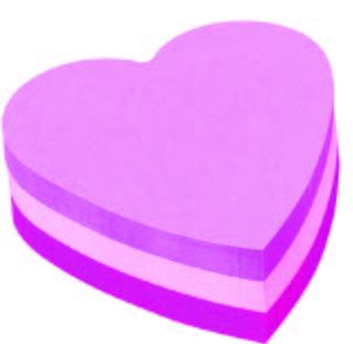 ЛИСТЧЕТА САМОЗАЛЕПВАЩИ 3М 70Х70 225Л СЪРЦЕ