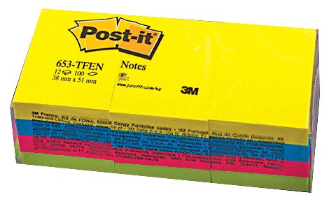 ЛИСТЧЕТА САМОЗАЛЕПВАЩИ 3М POST-IT 38/51 653TFEN