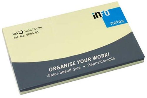 ЛИСТЧЕТА СЗЛ INFO NOTES 75/125ММ 100Л ЖЛТ