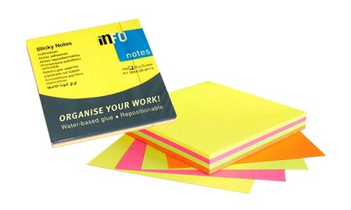 ЛИСТЧЕТА СЗЛ INFO NOTES 75/75 100Л 4ЦВх25БР НЕОН