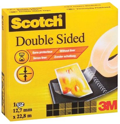 ЛЕНТА SCOTCH ДВОЙНОЛЕПЯЩА 3M 12.7ММ/22.8М 665