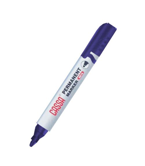 МАРКЕР ПЕРМАНЕНТЕН С ОБЪЛ ВРЪХ CASSA 2-3ММ СИН