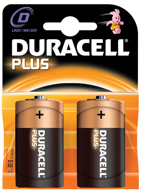 БАТЕРИЯ АЛК. DURACELL LR20 D 1.5V 2БР.