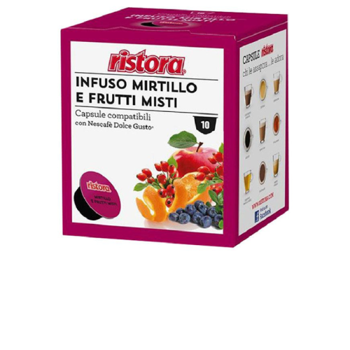 Капсули Чай Горски плодове Ristora, съвместими с Dolce Gusto, 10 бр.