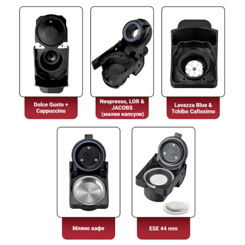 Кафемашина 8в1 Voltz OV51171E5, Инокс