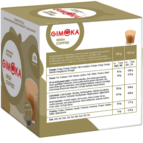 Кафе капсули Gimoka Irish Coffee Dolce Gusto, 16бр