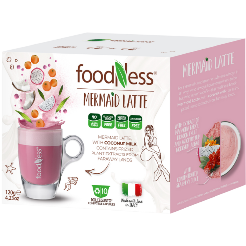 Кафе капсули FoodNess Marmaid Latte, Dolce Gusto,10бр, капсули