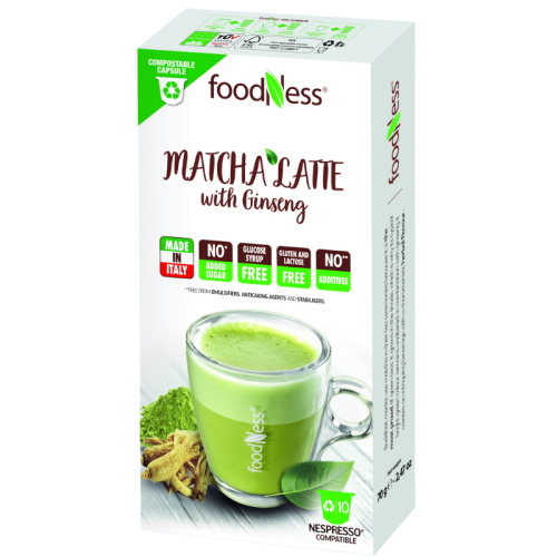 Кафе капсули FoodNess Matcha Latte, Nespresso,10бр, капсули