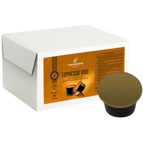 Кафе капсули Vandino Espresso Oro съвместими с Lavazza Blue, 100 капсули