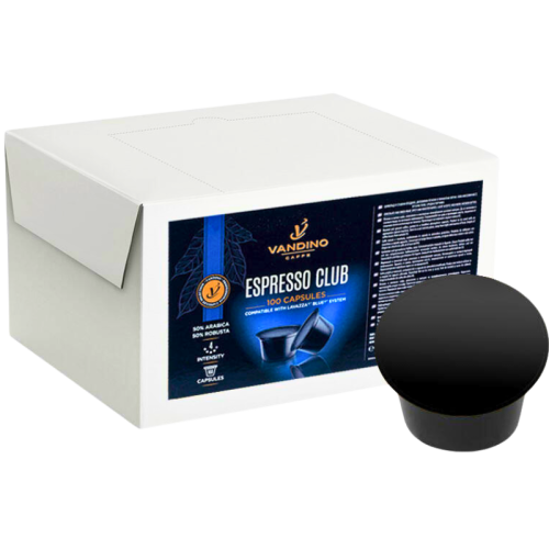 Кафе капсули Vandino Espresso Club съвместими с Lavazza Blue, 100 капсули