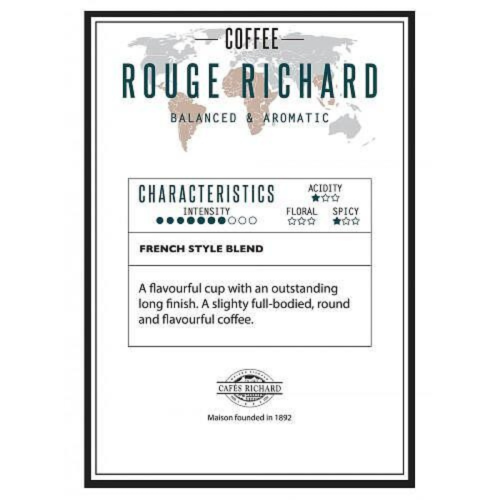 Кафе на зърна Cafés Richard Rouge, 0.250 гр