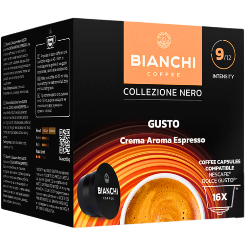Кафе капсули Bianchi Gusto Crema Aroma Espresso Dolce Gusto, 16бр.