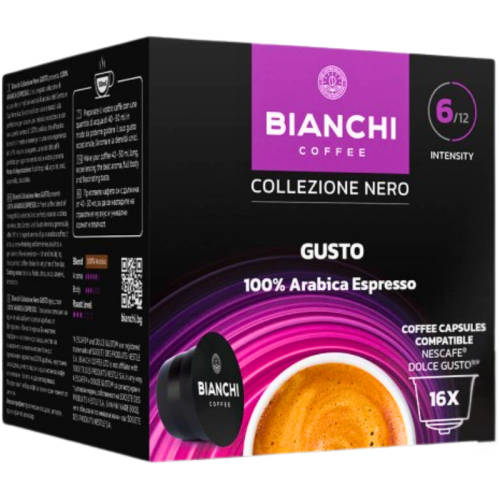 Кафе капсули Bianchi Gusto Arabica Espresso Dolce Gusto, 16бр.