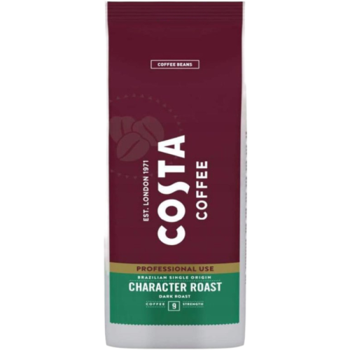Кафе на зърна Costa Coffee Brazilian Single Origin Character Roast-Dark Roast, 1кг.
