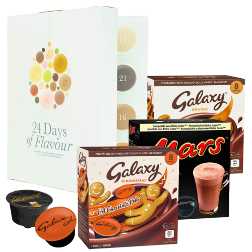Коледен календар с капсули съвместими с Dolce Gusto БЯЛ, 24бр.