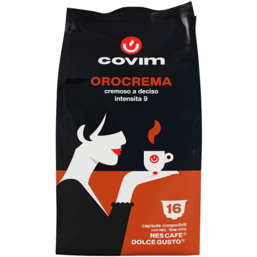 Кафе капсули Covim Orocrema съвместими с Dolce Gusto, 16бр.