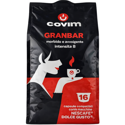 Кафе капсули Covim Granbar съвместими с Dolce Gusto, 16бр.