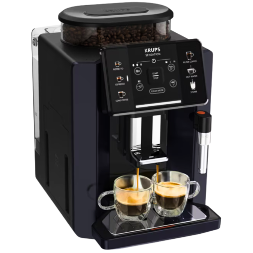 Кафемашина автомат Krups Sensation EA910B10 със сензорен екран, 15 бара налягане