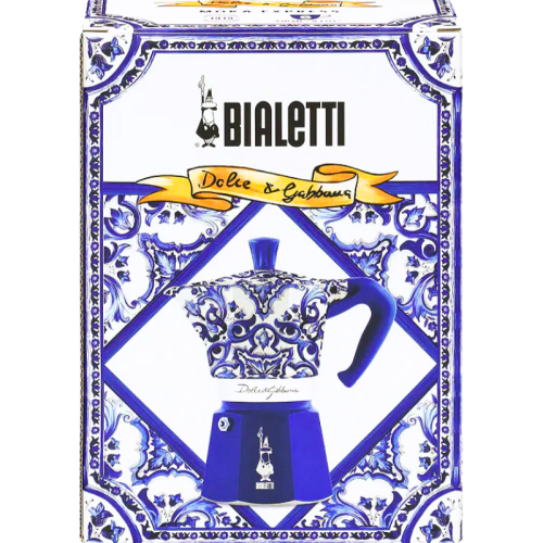 Кафеварка Dolce-Gabbana Bialetti Moka Express за 3 чаши, 130мл. син