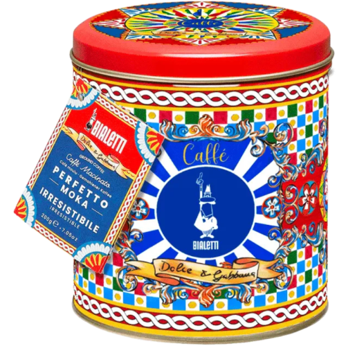 Мляно кафе Dolce-Gabbana Perfetto Moka Irresistibile 200гр+ подарък кутия за кафе, червен