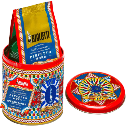 Мляно кафе Dolce-Gabbana Perfetto Moka Irresistibile 200гр+ подарък кутия за кафе, червен