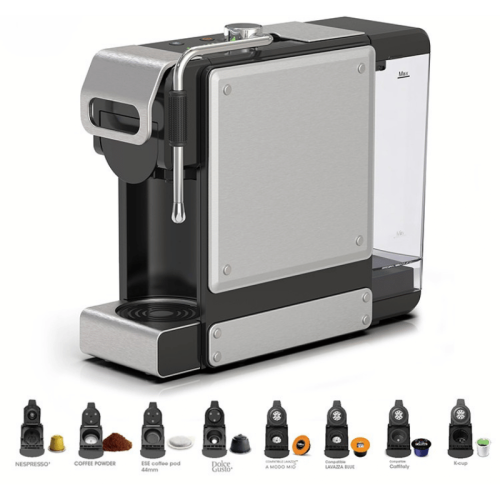 Кафемашина 8в1 Voltz OV51171N8M, 19бара/1450W, сребрист/черен