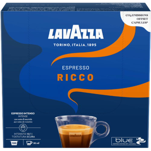 Кафе капсули Lavazza Blue Espresso Ricco, 100 капсули