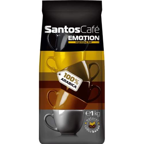 Кафе на зърна Santos Emotion Арабика, 1кг