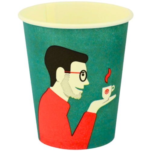 Картонени чаши 180/6 Ковим микс, 100бр