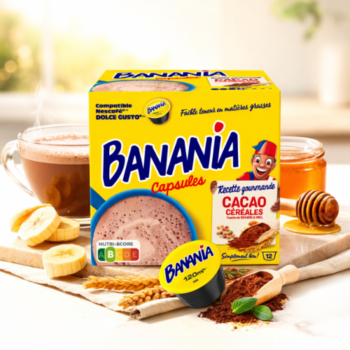 Капсули горещ шоколад Banania съвместими с Dolce Gusto, 12 капсули