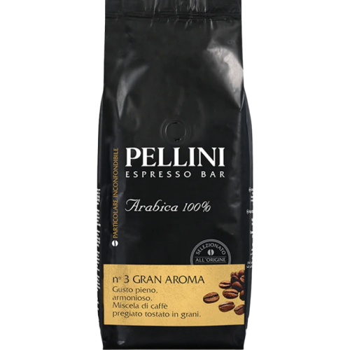 Кафе на зърна Pellini N3 Gran Aroma Arabica, 1кг