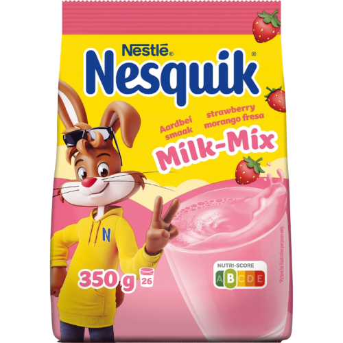 Разтворима напитка Nestle Nesquik Milk Mix с вкус на ягода, 0.350кг