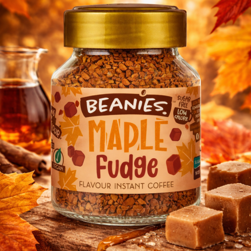 Разтворимо кафе Beanies с аромат на кленов сироп и фъдж, 50гр.
