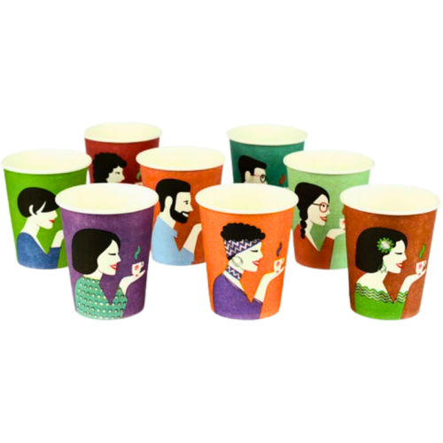 Картонени чаши 180/6 Ковим микс, 3000бр