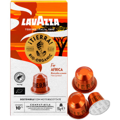Кафе капсули Lavazza Tierra Africa съвместими с Nespresso, 10 капсули